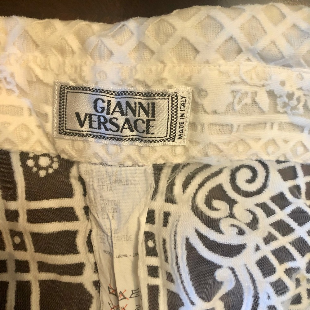 Versace white long sleeve